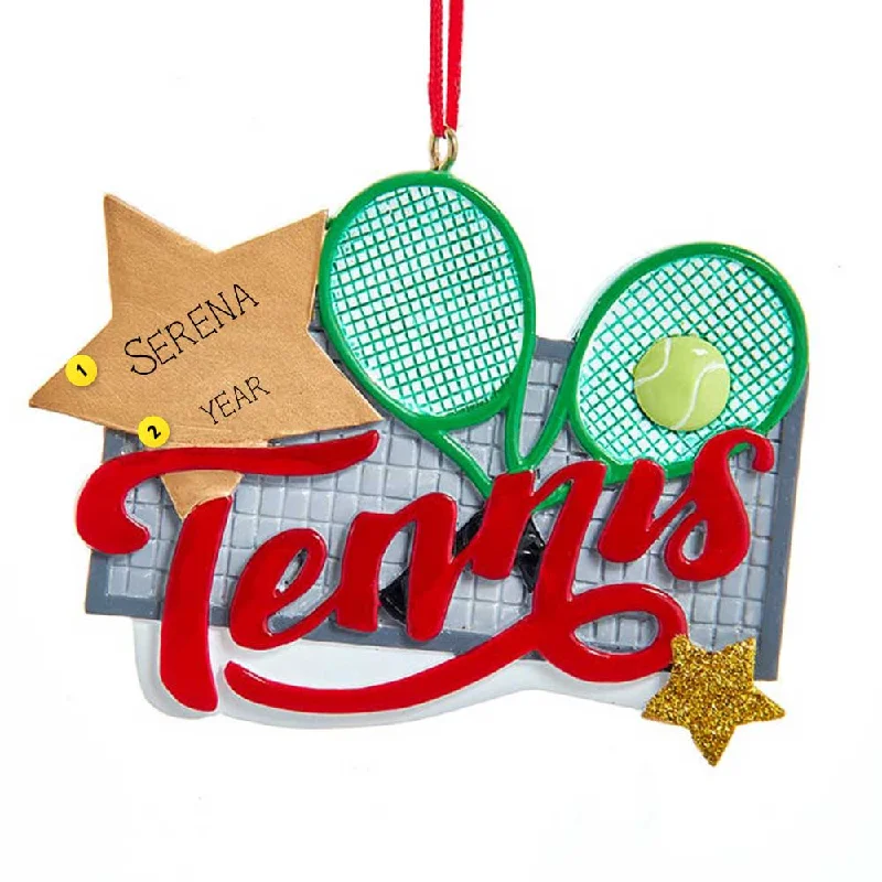 Personalized Tennis with Racquets Ornament