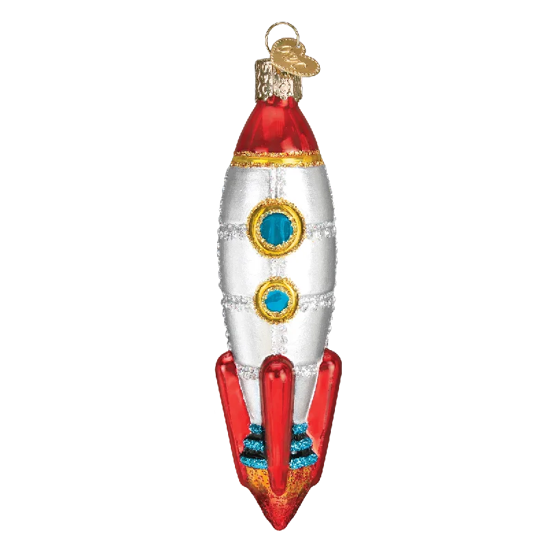 Toy Rocket Ship Ornament - Old World Christmas