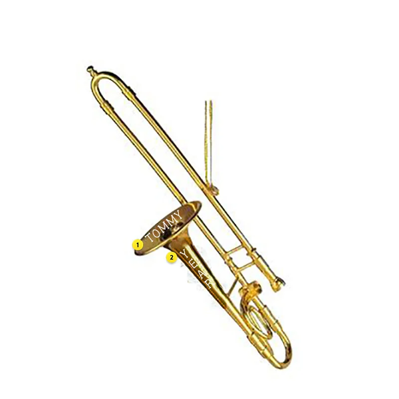 Personalized Trombone Ornament