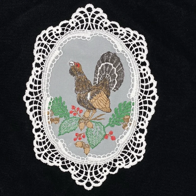 Turkey in Lace Frame Window Hanging by StiVoTex Vogel