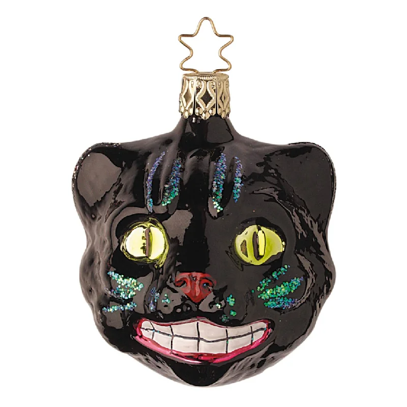 Up to No Good Halloween Cat Ornament by Inge Glas of Germany