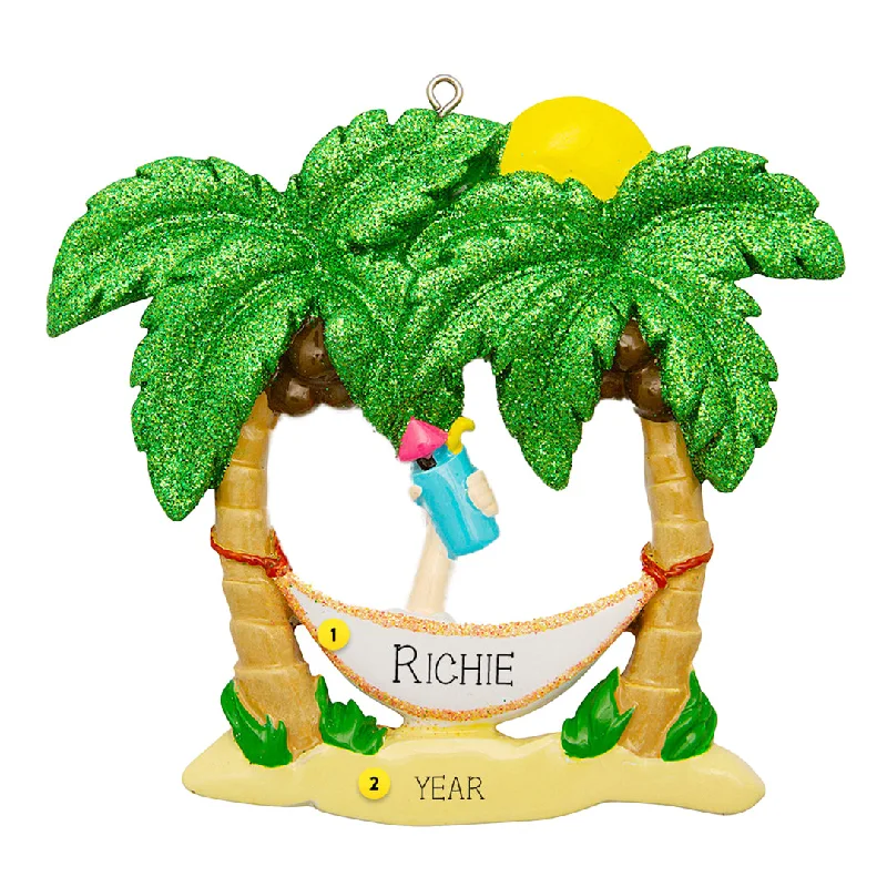 Personalized Vacation Hammock Ornament