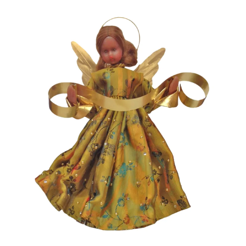 Wax Black Angel with Gold Rhinestone Dress by Margarete and Leonore Leidel in Iffeldorf