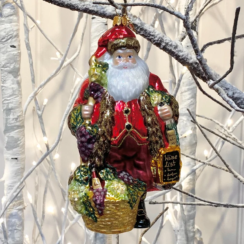 Wine Santa Decoration