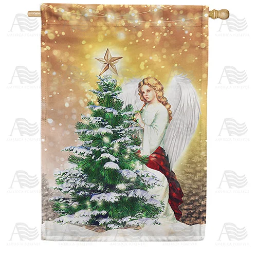 Winter Angel Double Sided House Flag