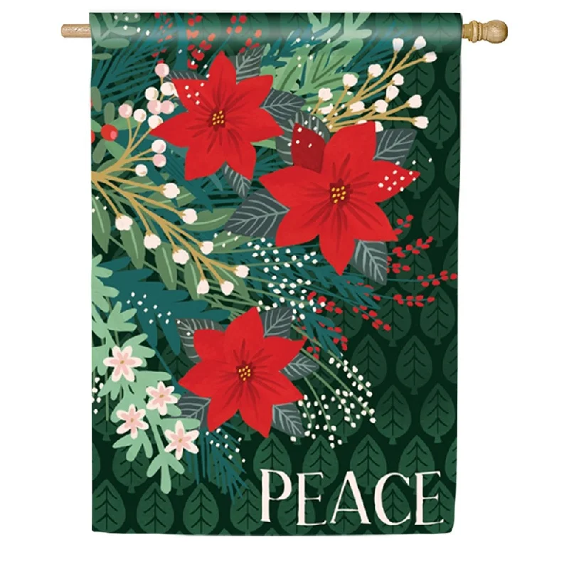 Winter Garden Poinsettias House Flag