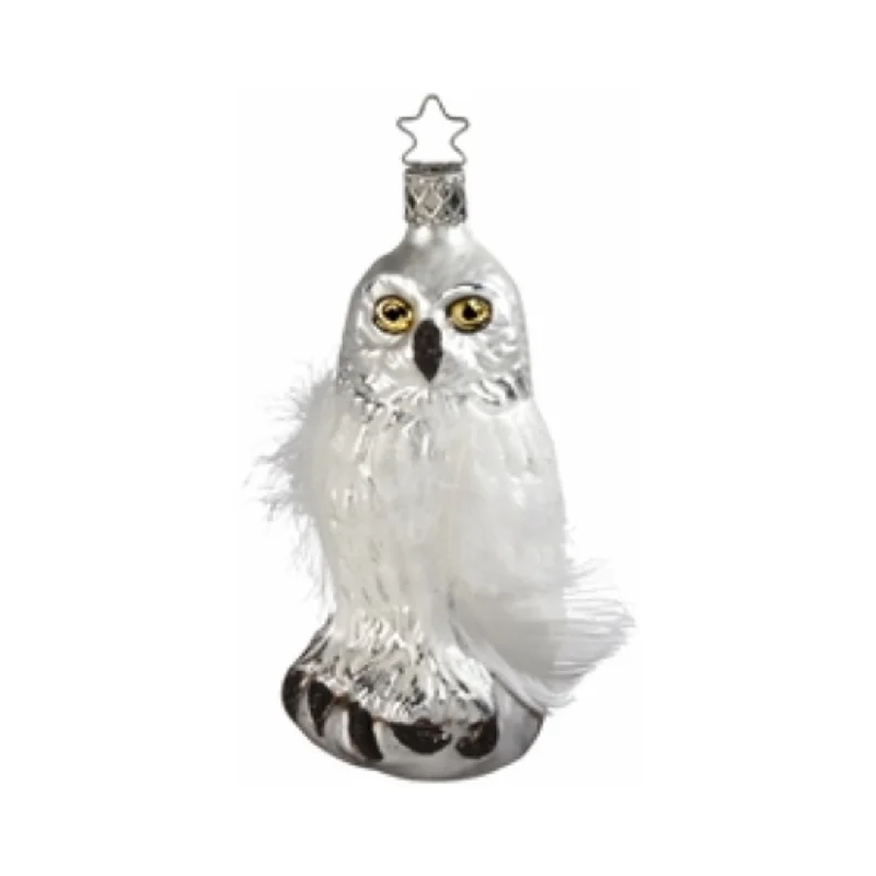 Winter's Snow Owl Ornament by Inge Glas of Germany