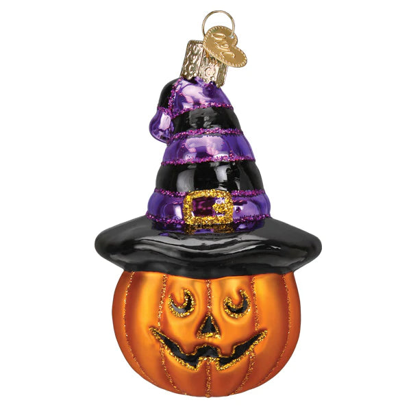 Witch Pumpkin Ornament - Old World Christmas