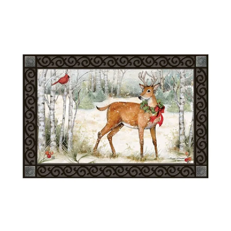 Woodland Christmas Deer MatMate